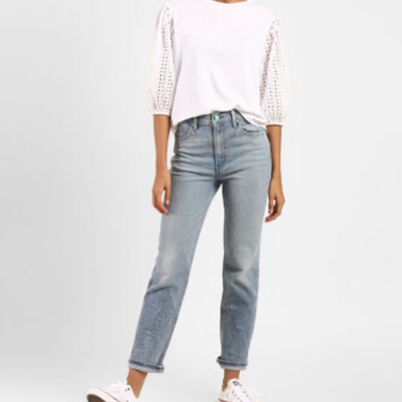 Levi’s x Deepika Padukone Ribcage High Rise Boyfriend Jeans 28/6 Light Blue Wash - Picture 1 of 17